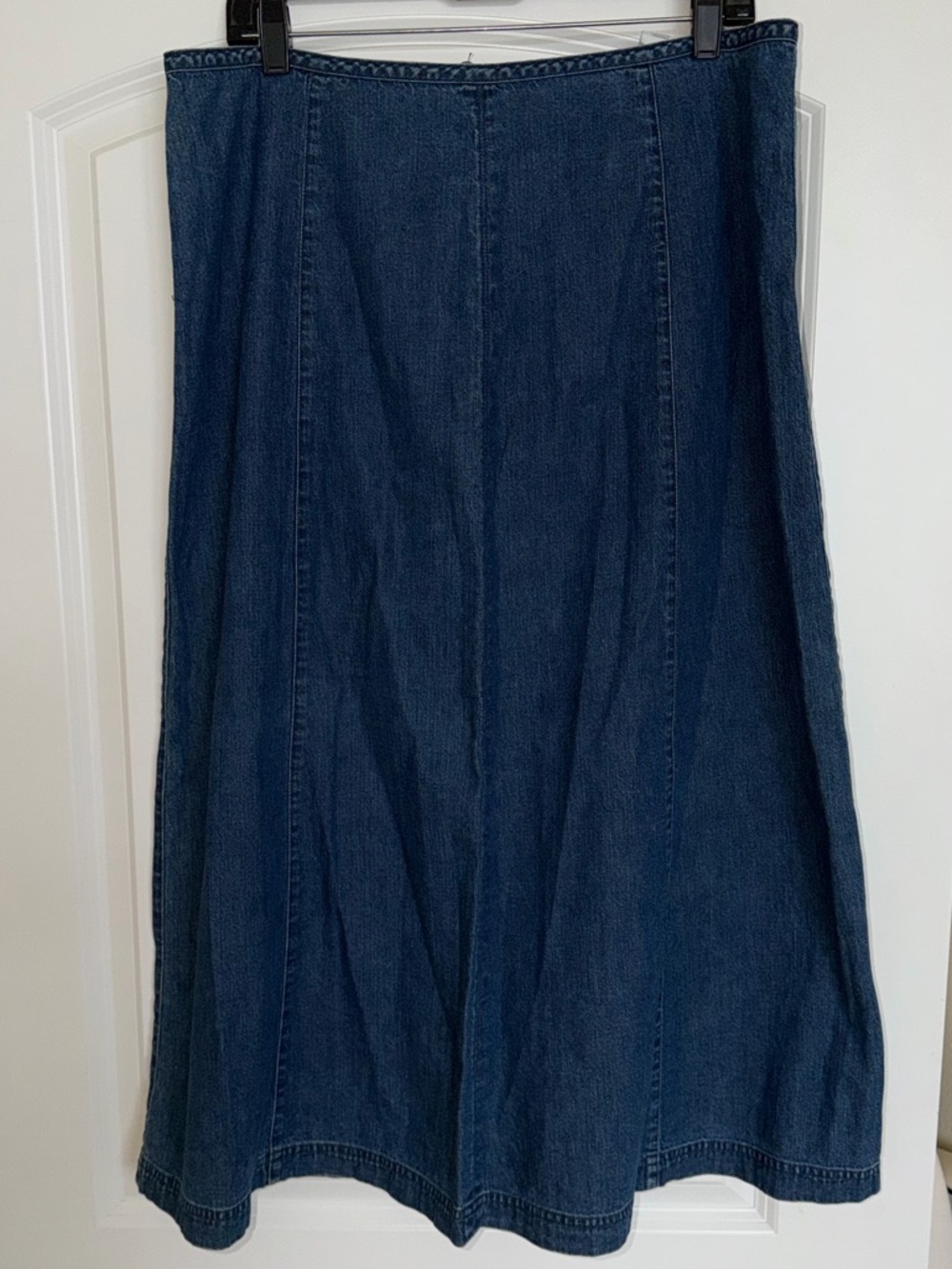 Vintage Liz Claiborne Blue Denim Midi Jean Skirt Y2K Cottage